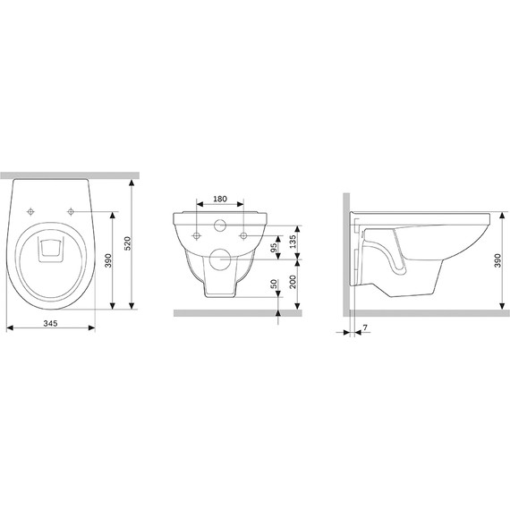 Унитаз подвесной Damixa Jupiter DX77C1738SC с крышкой микролифт - фото 4