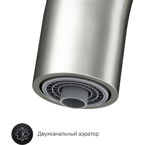 Смеситель для кухни Am.Pm Like F8007711, сатин, Цвет производителя: сатин - фото 8