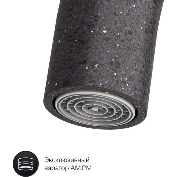 Смеситель для кухни Am.Pm Like F8007122, элегантный черный, Цвет производителя: чёрный - фото 8