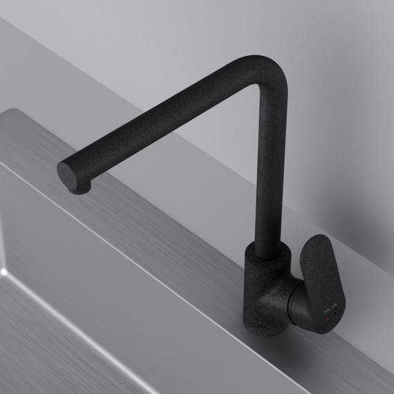 Смеситель для кухни Like F8005022, черный, Цвет производителя: чёрный - фото 6