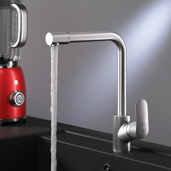 Смеситель для кухни Am.Pm Like F8005711, сатин, Цвет производителя: сатин - фото 4