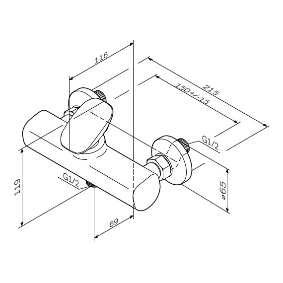 Смеситель для душа Am.Pm Spirit V2.0 F70A20000 - фото 11