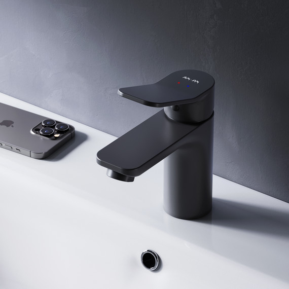 Смеситель для раковины Am.Pm X-Joy F85A02122, черный, Цвет производителя: чёрный - фото 2