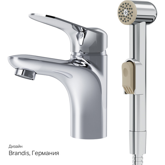 Смеситель для раковины с гигиеническим душем Am.Pm Sunny F85C03000 - фото 10