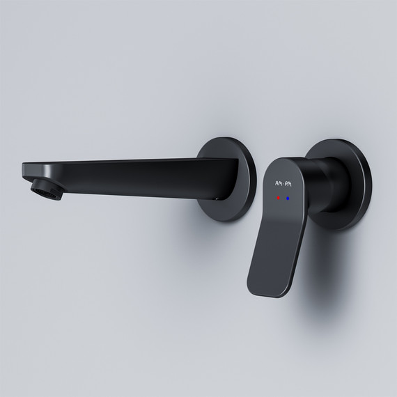 Смеситель для раковины настенный Am.Pm X-Joy F85A72622, черный, Цвет производителя: чёрный - фото 4
