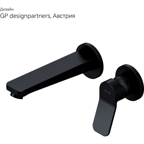Смеситель для раковины настенный Am.Pm X-Joy F85A72622, черный, Цвет производителя: чёрный - фото 10