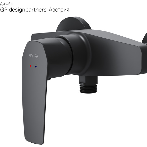 Смеситель для душа Am.Pm Gem F90A20022, черный, Цвет производителя: чёрный - фото 9