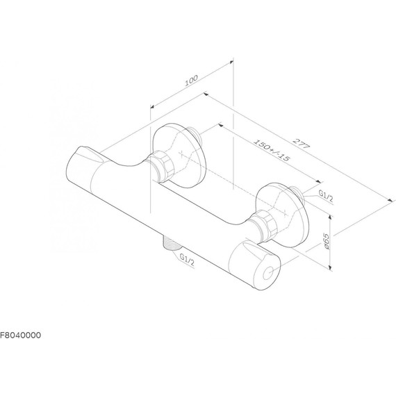 Смеситель для душа с термостатом Am.Pm Like F8040000 - фото 11