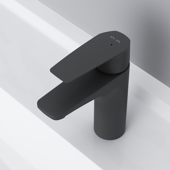 Смеситель для раковины Am.Pm Gem F90A02122, черный, Цвет производителя: чёрный - фото 5