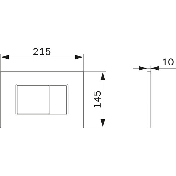 ​Кнопка смыва Am.Pm ProC S I070231, хром матовый - фото 3