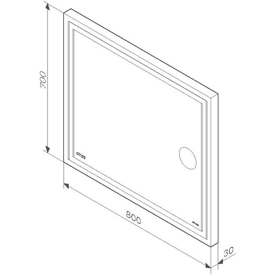 Зеркало Am.Pm Gem 80 см M91AMOX0803WG - фото 7