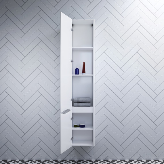 Пенал подвесной Am.Pm Like 35 см L M80CHL0356WG, белый глянцевый - фото 3