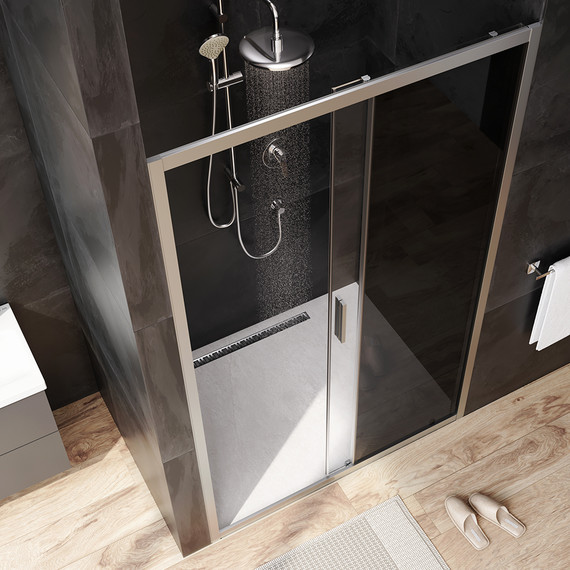 Дверь душевая Am.Pm Gem Solo 120х195 см W90G-120-1-195MG, хром/тонированное - фото 3