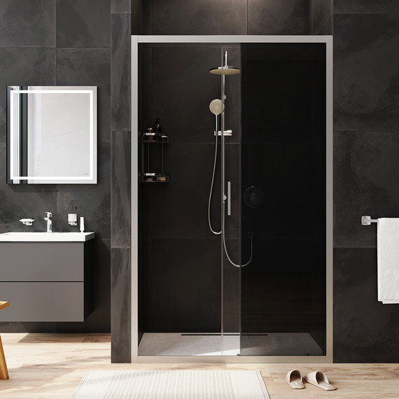 Дверь душевая Am.Pm Gem Solo 120х195 см W90G-120-1-195MG, хром/тонированное - фото 4