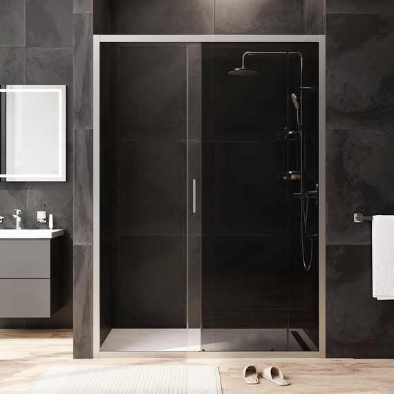Дверь душевая Am.Pm Gem Solo 140х195 см W90G-140-1-195MG, хром/тонированное - фото 4