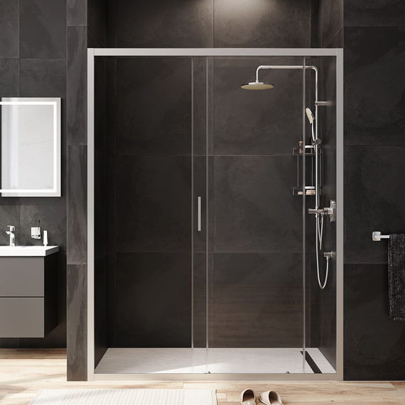 Дверь душевая Am.Pm Gem Solo 150х195 см W90G-150-1-195MT, хром/прозрачное - фото 4