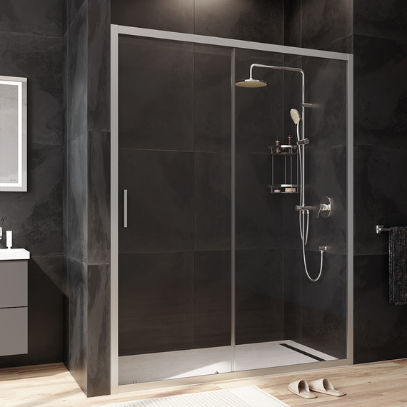 Дверь душевая Am.Pm Gem Solo 150х195 см W90G-150-1-195MT, хром/прозрачное - фото 2
