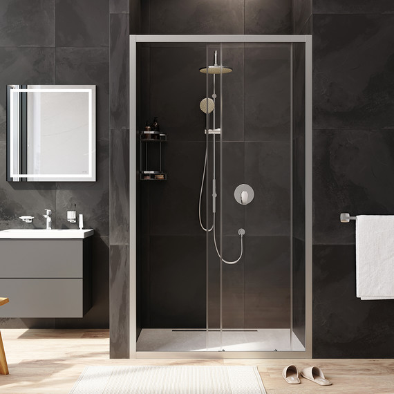 Дверь душевая Am.Pm Gem Solo 110х195 см W90G-110-1-195MT, хром/прозрачное - фото 4