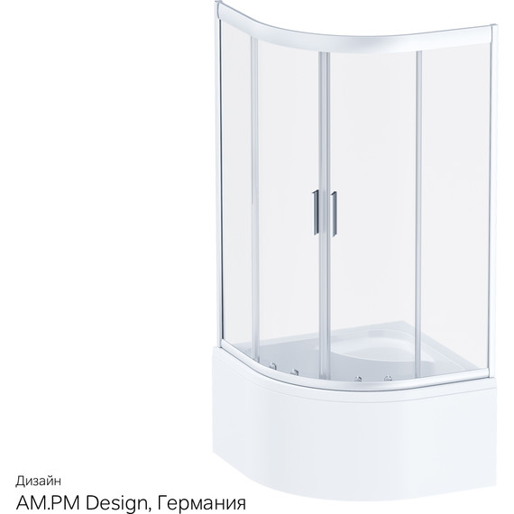 Душевое ограждение Am.Pm Gem Deep 90х90 см W90G-401A090WT, хром/прозрачное - фото 11