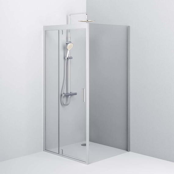 Душевое ограждение Am.Pm Gem 90x90 см W90G-404-090MT, хром/прозрачное - фото 5