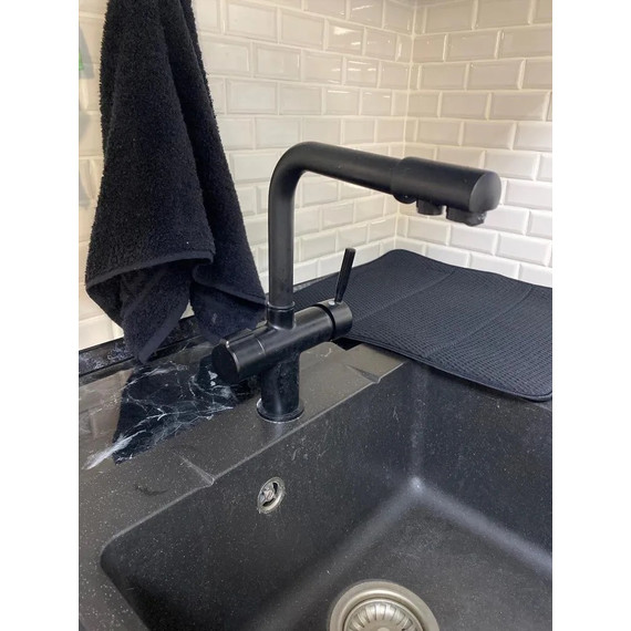 Смеситель для кухни Haiba HB70088-7, чёрный матовый - фото 7