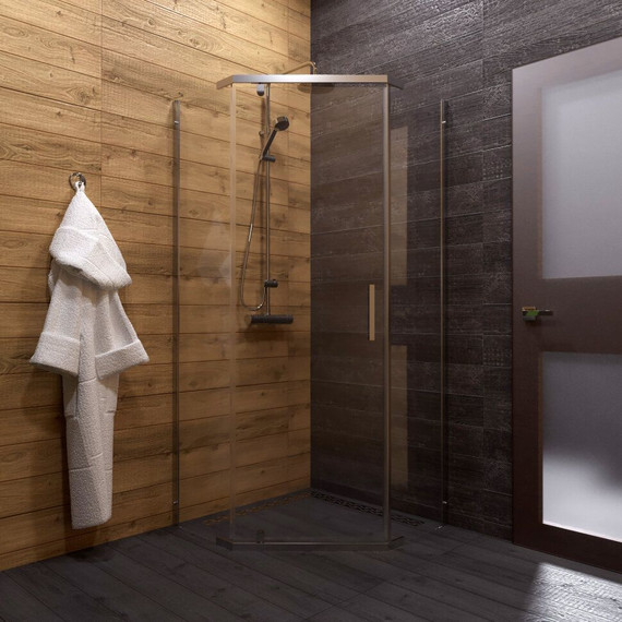 Душевое ограждение Triton Дека 90x90 см, хром/прозрачное - фото 4