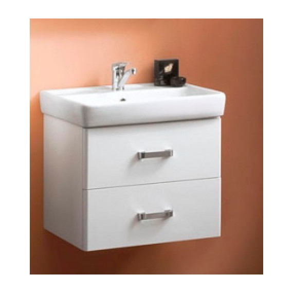 Тумба подвесная с раковиной Акватон Америна 60 см 1A1354K1AM010, белый - фото 7