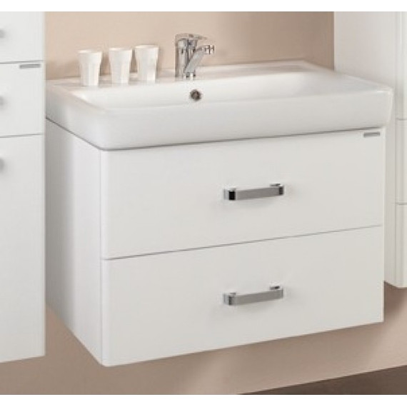 Тумба подвесная с раковиной Акватон Америна 80 см 1A1377K1AM010, белый - фото 5