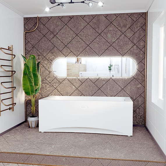 Ванна акриловая Радомир Агата 150x70 см (в комплекте каркас), Размер - мм: 1500х700 - фото 5