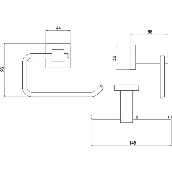 Держатель для туалетной бумаги Timo Selene 10041/00 - фото 2
