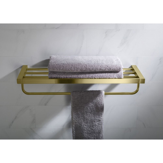Полка для полотенец Timo Selene 17058/17, цвет золото матовое - фото 4