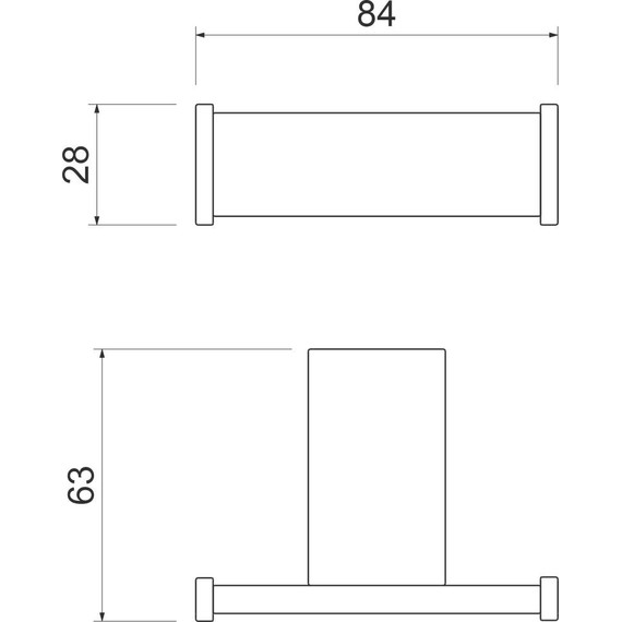 Двойной крючок Timo Torne 43012/17, цвет золото матовое - фото 2
