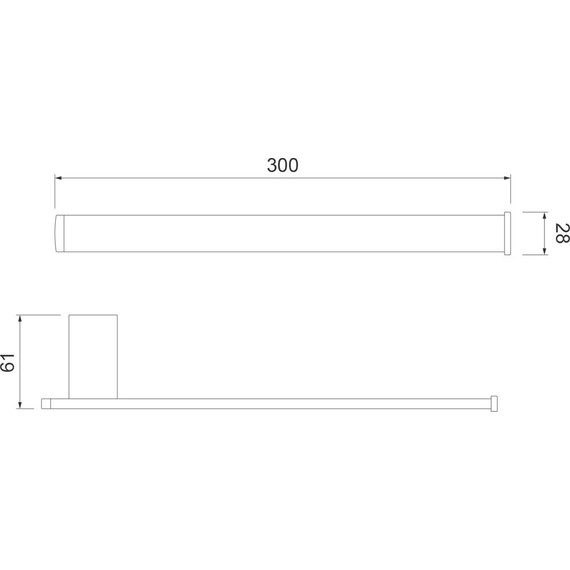 Полотенцедержатель Timo Torne 43050/17, цвет золото матовое - фото 2