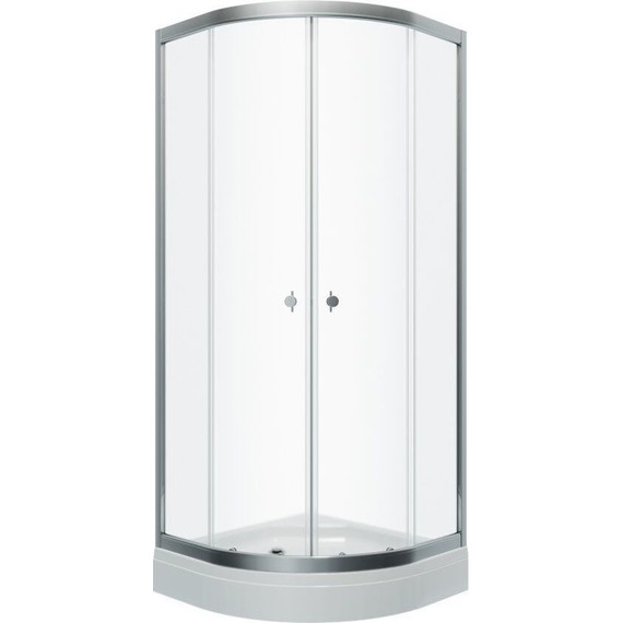 Душевое ограждение Triton Хром 90x90 см, хром/прозрачное - фото 