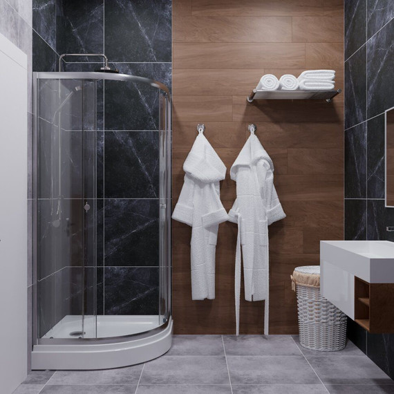 Душевое ограждение Triton Альфа 90x90 см, хром/прозрачное - фото 2