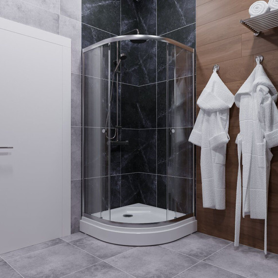 Душевое ограждение Triton Альфа 90x90 см, хром/прозрачное - фото 4