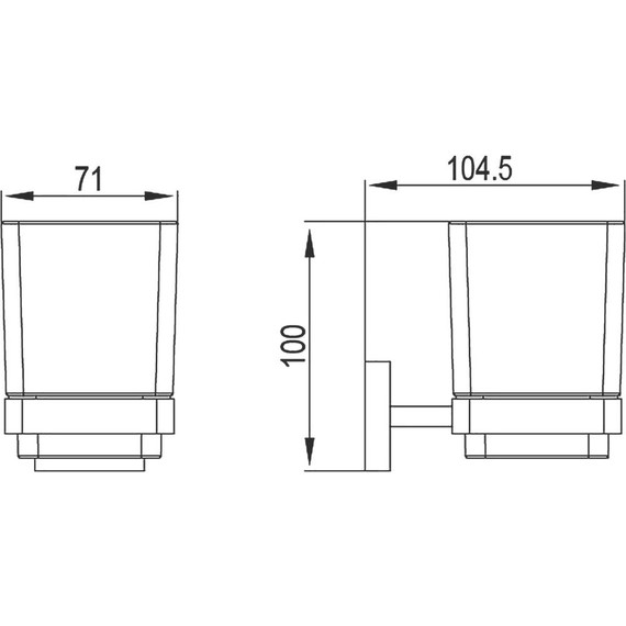 Стакан для зубных щеток Timo Selene 10033/00 - фото 2