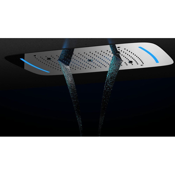 Душевая система для душа с термостатом Timo Saona SX-2319/18SM, чёрное золото - фото 6