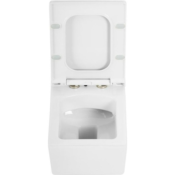 Инсталляция BelBagno BB002-80 с подвесным безободковым унитазом Cezares Cadro CZR-4823-CHR/CZR4823SC/BB002-80/BB011-MR-CHROME.M (кнопка смыва Marmi, хром матовый) - фото 5