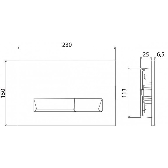 Инсталляция BelBagno BB002-80 с подвесным безободковым унитазом Cezares Cadro CZR-4823-CHR/CZR4823SC/BB002-80/BB011-MR-CHROME.M (кнопка смыва Marmi, хром матовый) - фото 7