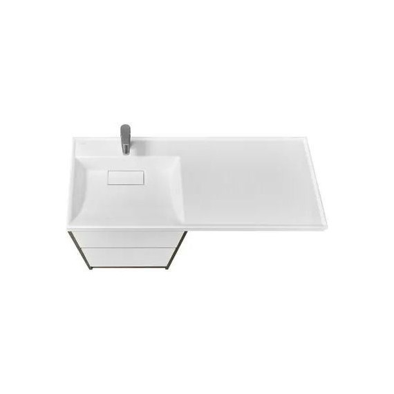 Тумба напольная с раковиной-столешницей Акватон Лондри 120 см 1A2669K2LHDY0 (раковина слева) дуб кантри/белый - фото 5