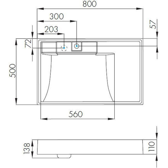Тумба напольная с раковиной-столешницей Акватон Лондри 80 см 1A2671K2LH0C0, дуб сантана/белый - фото 9
