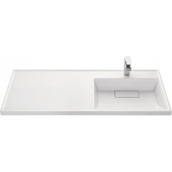 Тумба напольная с раковиной-столешницей Акватон Лондри 120 см 1A2669K1LHDY0 (раковина справа) дуб кантри - фото 7