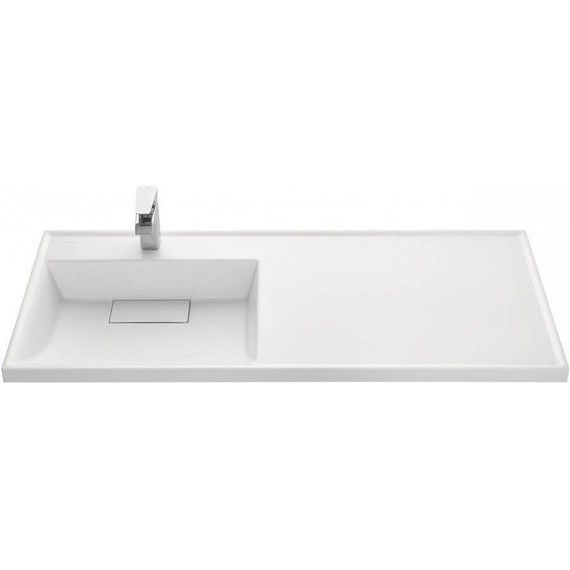 Тумба напольная с раковиной-столешницей Акватон Лондри 120 см 1A2669K2LHDR0 (раковина слева) дуб рустикальный/белый - фото 10