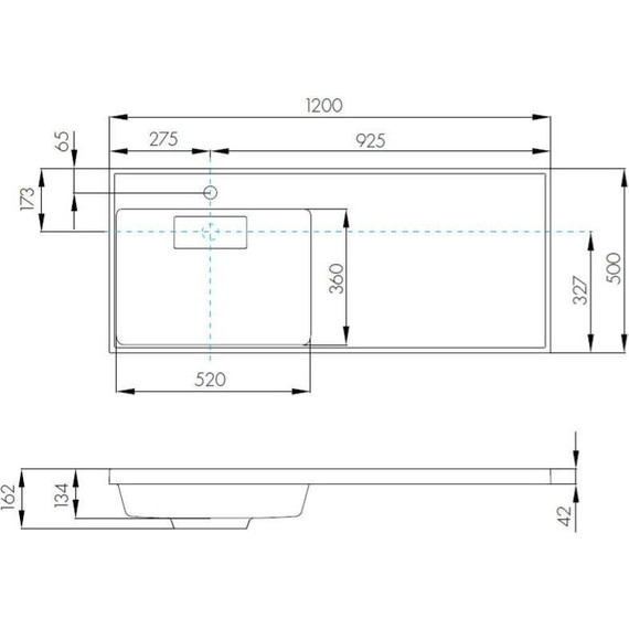 Тумба напольная с раковиной-столешницей Акватон Лондри 120 см 1A2669K2LHDY0 (раковина слева) дуб кантри/белый - фото 12