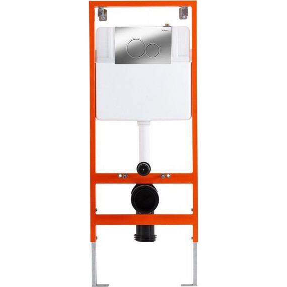 Инсталляция BelBagno с подвесным безободковым унитазом Cezares Eco CZR-526-TH-R/CZR-2040-SC/BB097/R.CR - фото 3