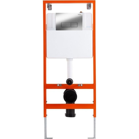 Инсталляция BelBagno с подвесным безободковым унитазом Cezares Eco CZR-526-TH-R/CZR-2040-SC/BB097/Q.CR - фото 2