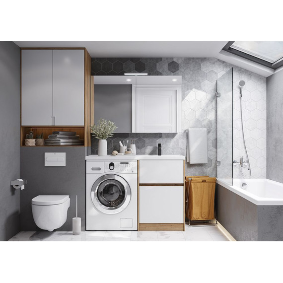 Зеркало-шкаф Акватон Лондри 120 см 1A267402LH010 - фото 5