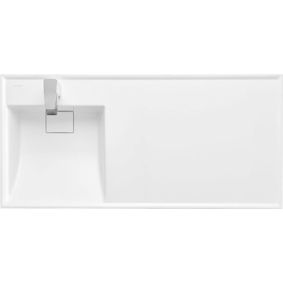 Тумба напольная с раковиной-столешницей Акватон Лондри 105 см 1A2670K2LHDR0 (раковина слева) дуб рустикальный/белый - фото 3