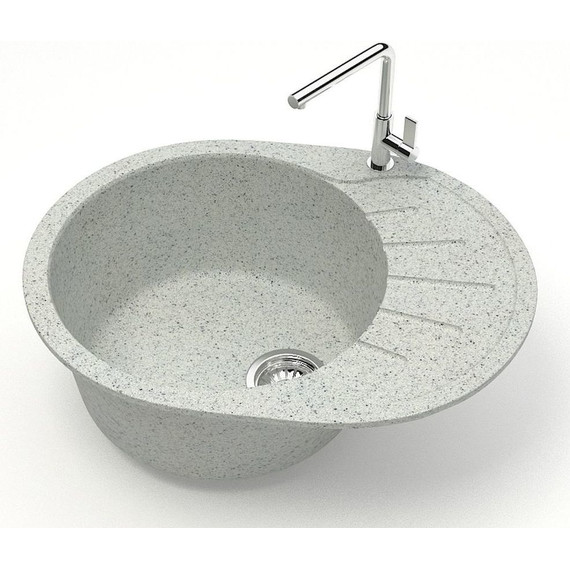 Кухонная мойка Azario Light CS00079923, светло-серый, Цвет производителя: светло-серый - фото 2